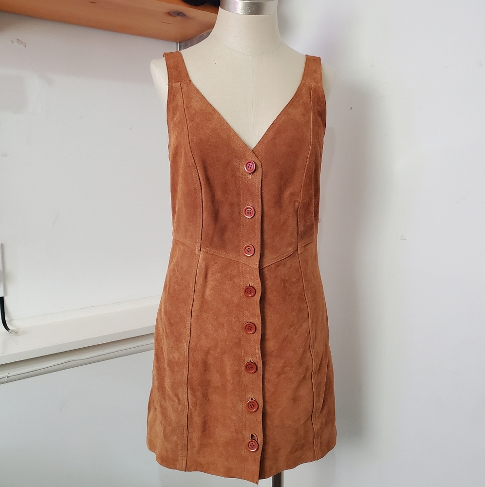 Suede Free People Dress